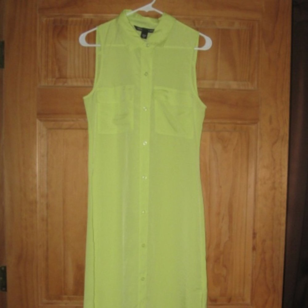 Victoria's Secret Yellow Shirt Dress